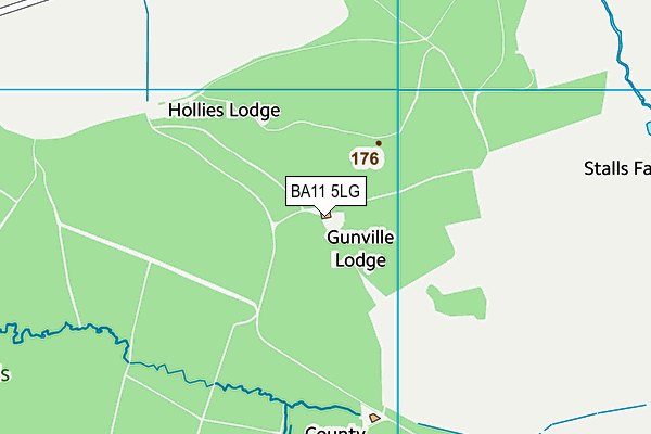 BA11 5LG map - OS VectorMap District (Ordnance Survey)