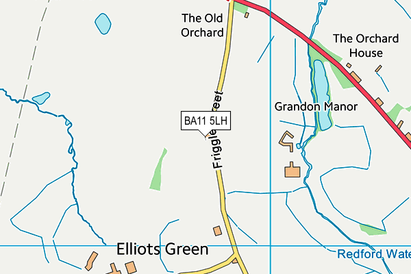 BA11 5LH map - OS VectorMap District (Ordnance Survey)