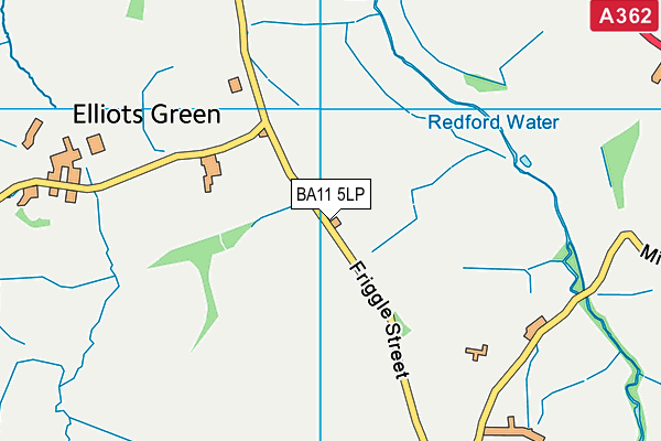 BA11 5LP map - OS VectorMap District (Ordnance Survey)