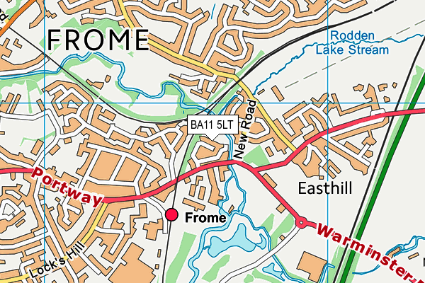 BA11 5LT map - OS VectorMap District (Ordnance Survey)