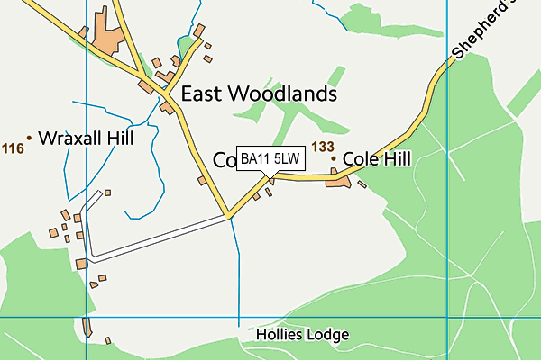 BA11 5LW map - OS VectorMap District (Ordnance Survey)