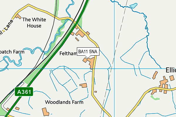 BA11 5NA map - OS VectorMap District (Ordnance Survey)