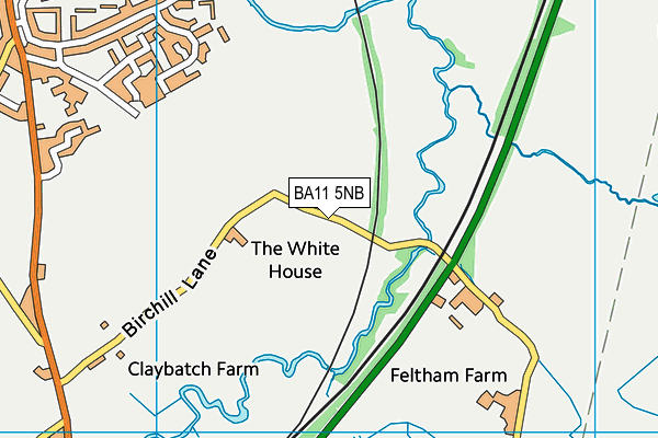 BA11 5NB map - OS VectorMap District (Ordnance Survey)