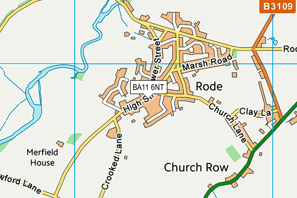 BA11 6NT map - OS VectorMap District (Ordnance Survey)