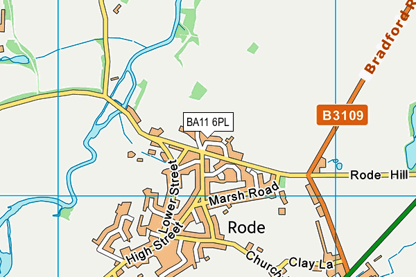 BA11 6PL map - OS VectorMap District (Ordnance Survey)