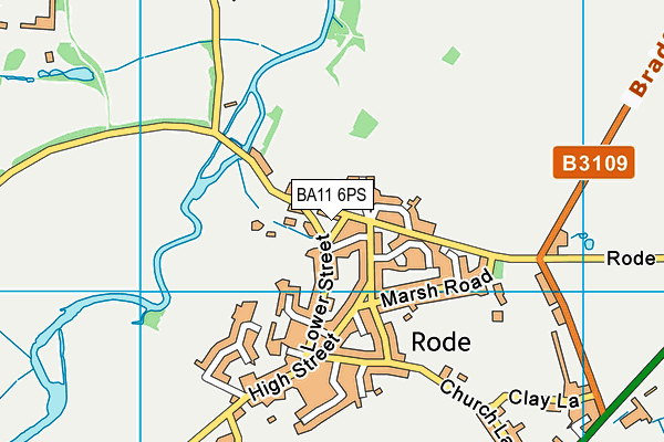 BA11 6PS map - OS VectorMap District (Ordnance Survey)