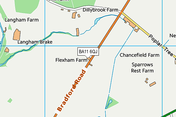 BA11 6QJ map - OS VectorMap District (Ordnance Survey)