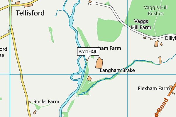 BA11 6QL map - OS VectorMap District (Ordnance Survey)