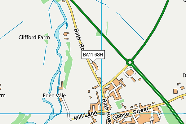 BA11 6SH map - OS VectorMap District (Ordnance Survey)
