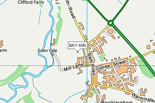 BA11 6SN map - OS VectorMap District (Ordnance Survey)