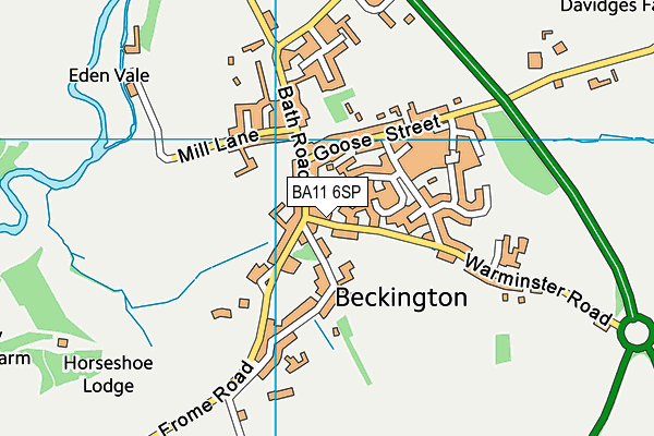 BA11 6SP map - OS VectorMap District (Ordnance Survey)