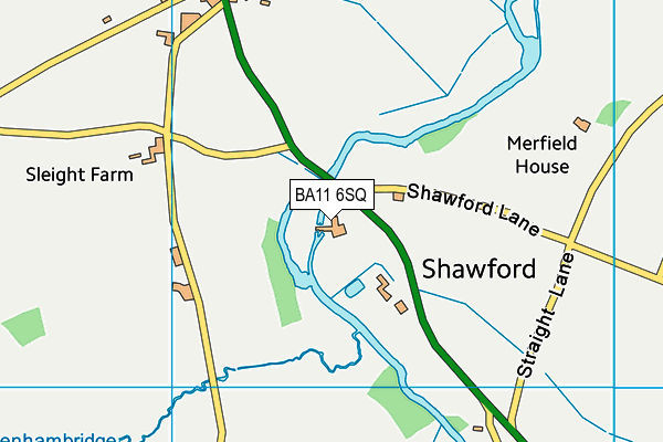 BA11 6SQ map - OS VectorMap District (Ordnance Survey)