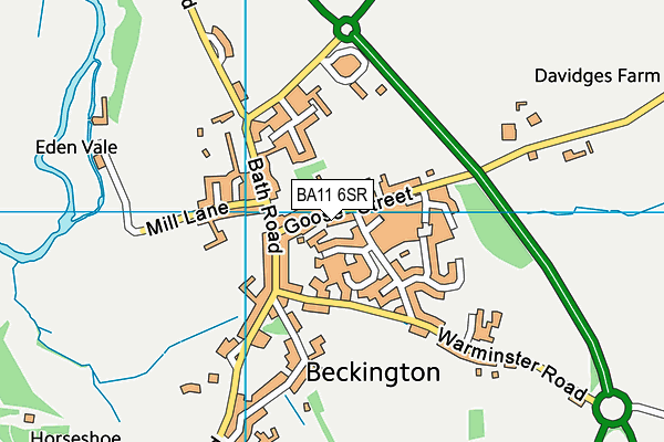 BA11 6SR map - OS VectorMap District (Ordnance Survey)