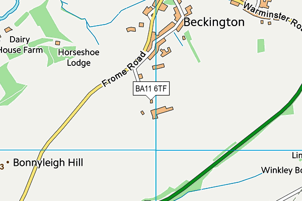 BA11 6TF map - OS VectorMap District (Ordnance Survey)