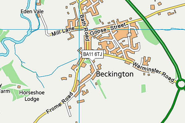BA11 6TJ map - OS VectorMap District (Ordnance Survey)