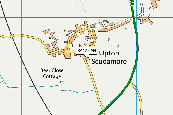 BA12 0AH map - OS VectorMap District (Ordnance Survey)