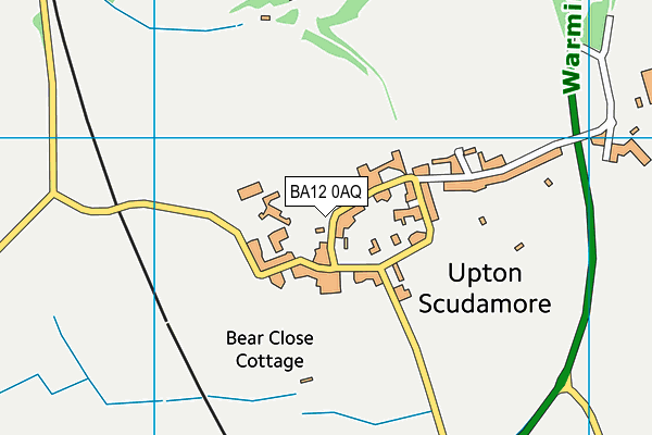 BA12 0AQ map - OS VectorMap District (Ordnance Survey)