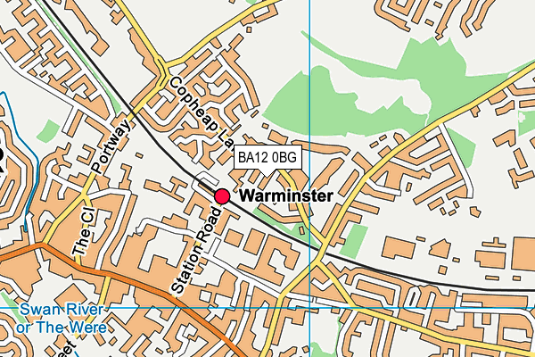 BA12 0BG map - OS VectorMap District (Ordnance Survey)