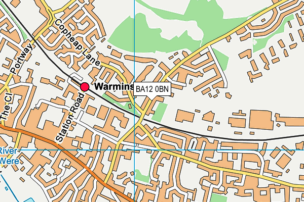 BA12 0BN map - OS VectorMap District (Ordnance Survey)