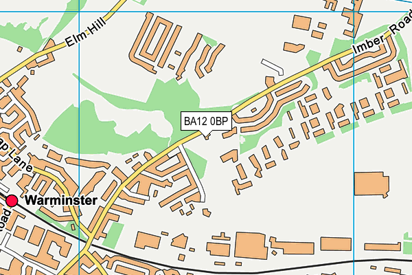 BA12 0BP map - OS VectorMap District (Ordnance Survey)