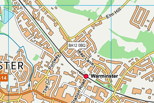 BA12 0BQ map - OS VectorMap District (Ordnance Survey)