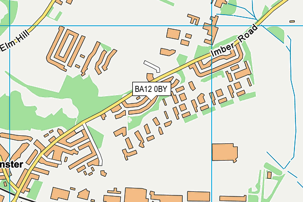 BA12 0BY map - OS VectorMap District (Ordnance Survey)