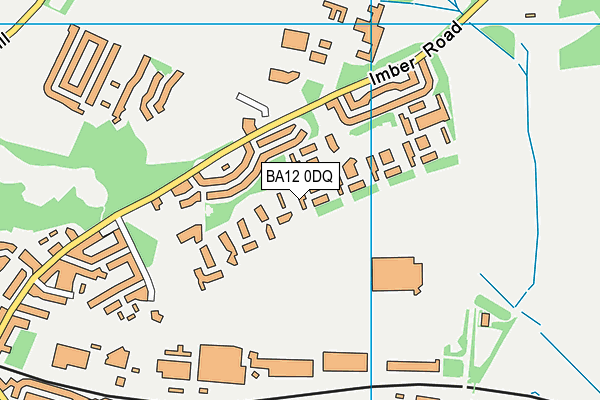 BA12 0DQ map - OS VectorMap District (Ordnance Survey)