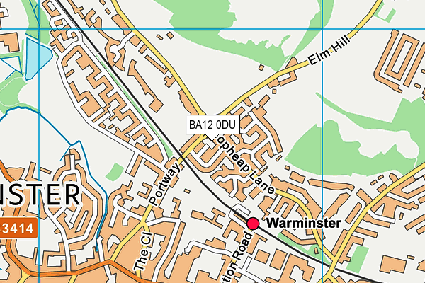 BA12 0DU map - OS VectorMap District (Ordnance Survey)