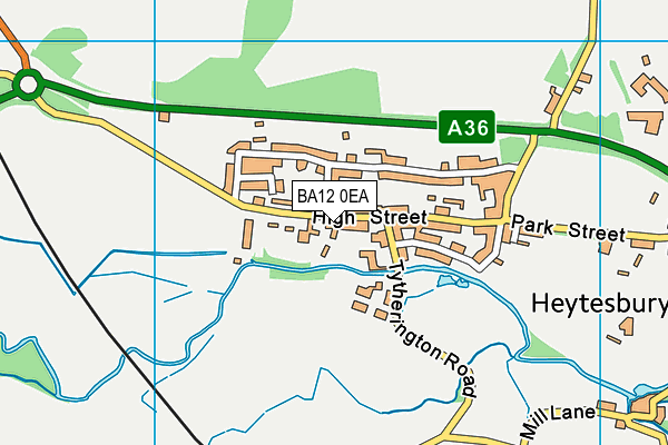 Heytesbury Church of England Primary School map (BA12 0EA) - OS VectorMap District (Ordnance Survey)