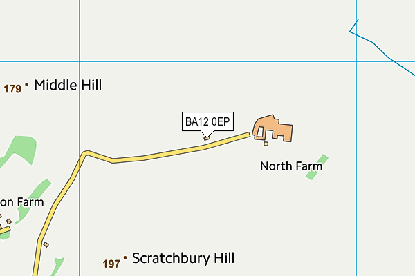 BA12 0EP map - OS VectorMap District (Ordnance Survey)