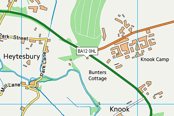 BA12 0HL map - OS VectorMap District (Ordnance Survey)