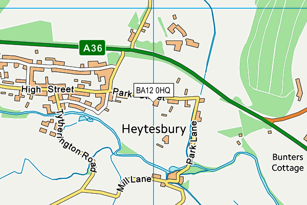 Heytesbury Park map (BA12 0HQ) - OS VectorMap District (Ordnance Survey)