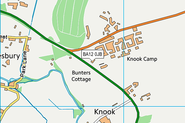 BA12 0JB map - OS VectorMap District (Ordnance Survey)