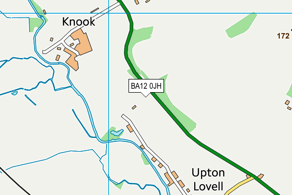 BA12 0JH map - OS VectorMap District (Ordnance Survey)