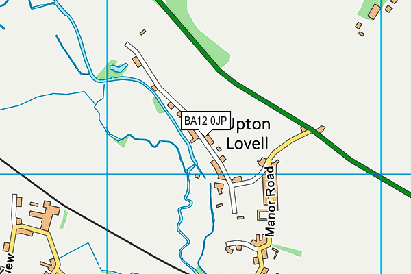 BA12 0JP map - OS VectorMap District (Ordnance Survey)