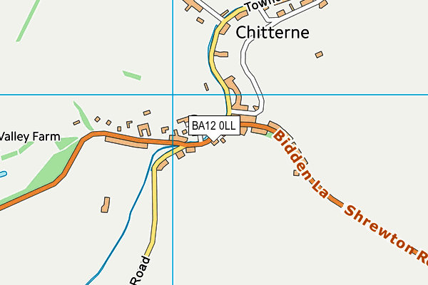 BA12 0LL map - OS VectorMap District (Ordnance Survey)