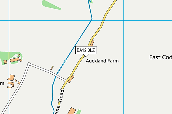 BA12 0LZ map - OS VectorMap District (Ordnance Survey)