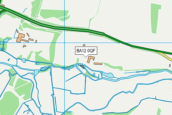 BA12 0QF map - OS VectorMap District (Ordnance Survey)