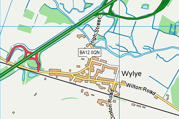 BA12 0QN map - OS VectorMap District (Ordnance Survey)