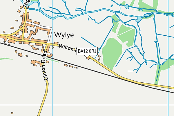 BA12 0RJ map - OS VectorMap District (Ordnance Survey)