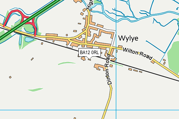 BA12 0RL map - OS VectorMap District (Ordnance Survey)