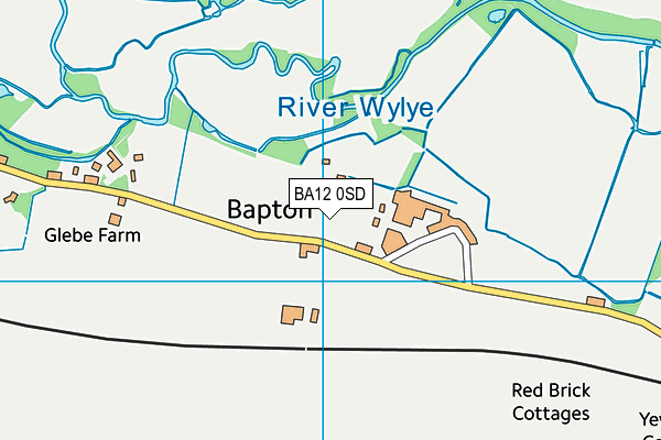 BA12 0SD map - OS VectorMap District (Ordnance Survey)