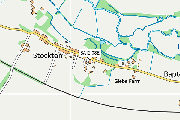 BA12 0SE map - OS VectorMap District (Ordnance Survey)