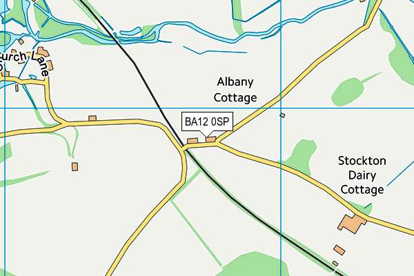 BA12 0SP map - OS VectorMap District (Ordnance Survey)