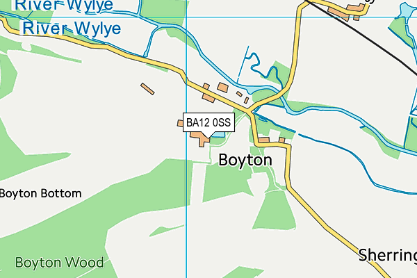 BA12 0SS map - OS VectorMap District (Ordnance Survey)