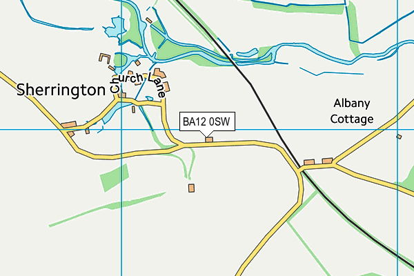 BA12 0SW map - OS VectorMap District (Ordnance Survey)