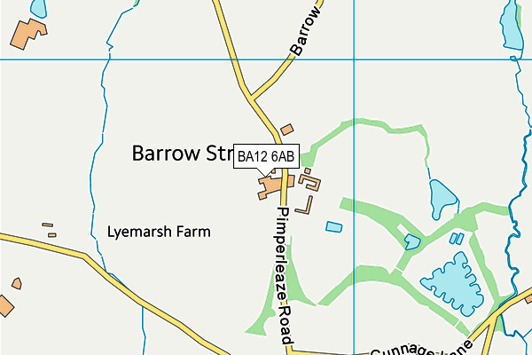 BA12 6AB map - OS VectorMap District (Ordnance Survey)