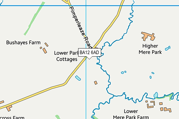 BA12 6AD map - OS VectorMap District (Ordnance Survey)