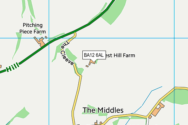 BA12 6AL map - OS VectorMap District (Ordnance Survey)