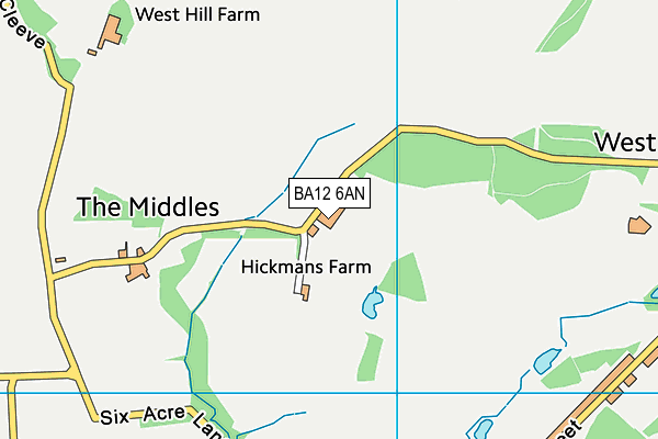 BA12 6AN map - OS VectorMap District (Ordnance Survey)